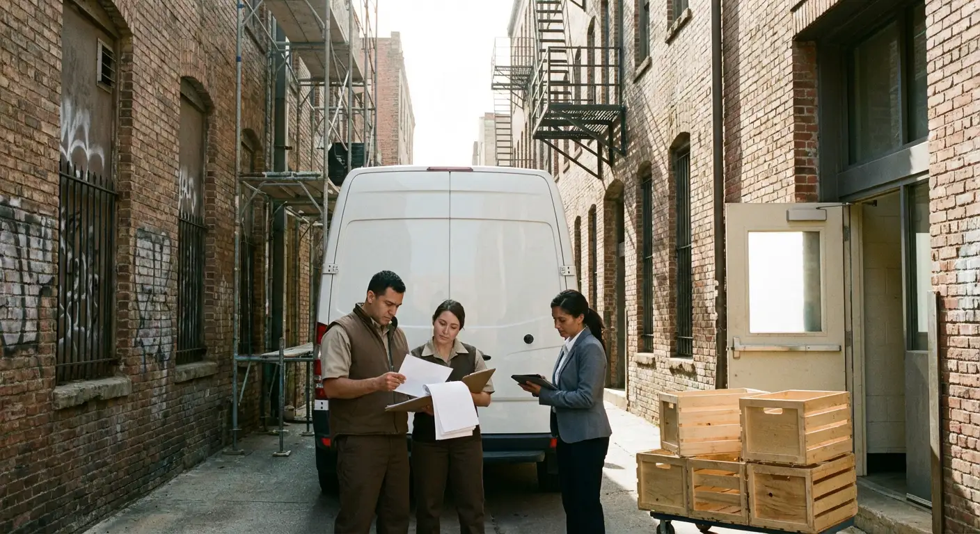 Encinitas alley delivery access and clearance check