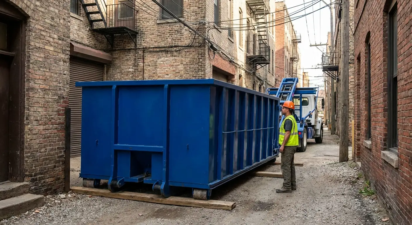 Narrow alley access challenges in Encinitas