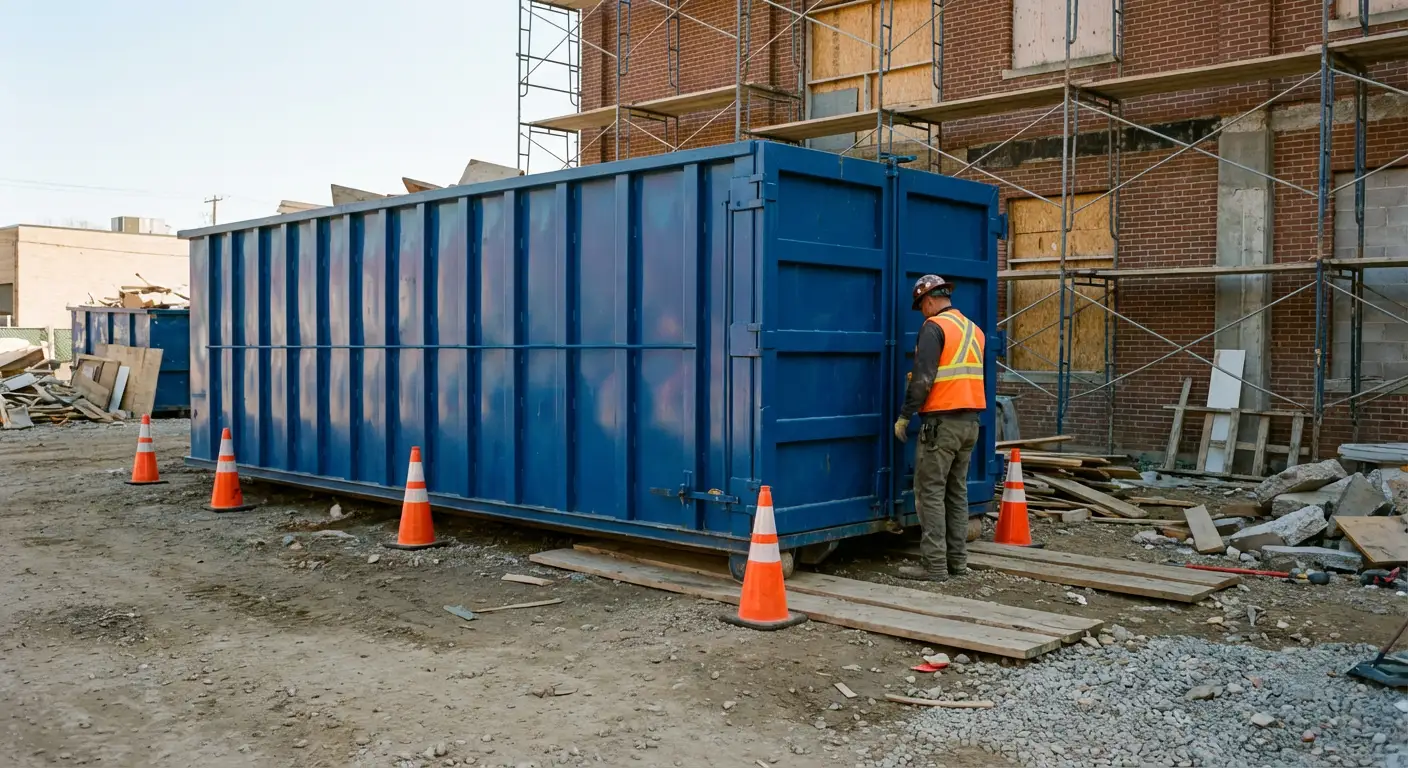 Safety inspection of dumpster placement site in Encinitas, CA