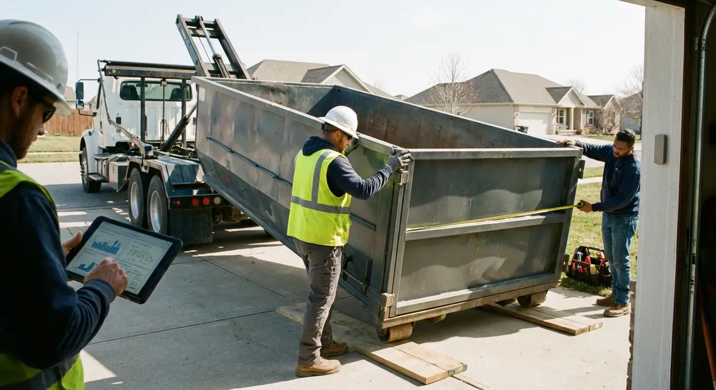 Roll-off dumpster dimensions and capacity guide in Encinitas, CA