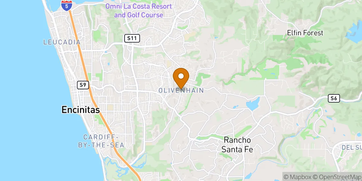 neighborhood map in Encinitas, CA